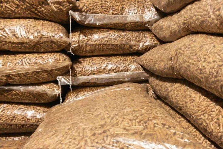 Demi-palette de granulés de bois 495kg